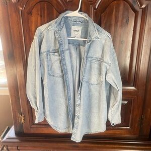 Aerie Light Blue Denim Shirt